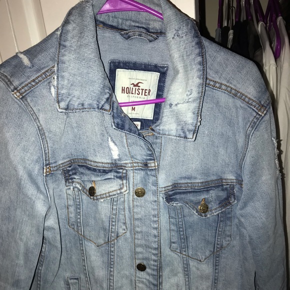 hollister denim jacket mens